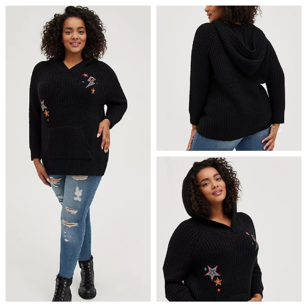 NWOT Torrid Raglan Hooded Sweater